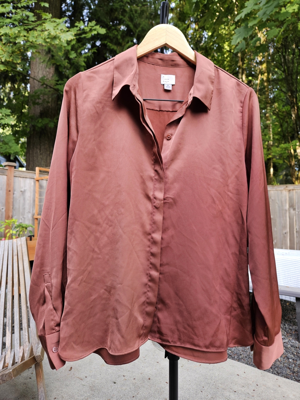 a new day Women's Long-Sleeve Button-Up Shirt